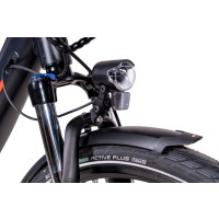 28 Zoll E-Bike Trkking City Herren CHRISSON E-ROUNDER mit 9 Gang Shimano ALIVIO BOSCH 400Wh schwarz-matt