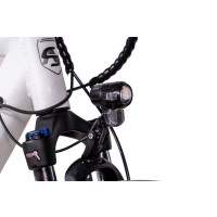 28 Zoll E-Bike Trekking Damen CHRISSON E-ACTOURUS mit 10 Gang Shimano Deore wei&szlig;-matt, PowerPack 400