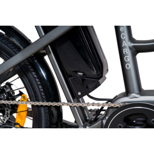 20 Zoll E-Bike Lastenfahrrad CHRISSON eCARGO mit 8 Gang Shimano Acera grau matt