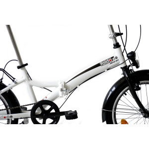20 Zoll City Bike Klapprad KCP FOLDO ALU mit 6G SHIMANO weiss