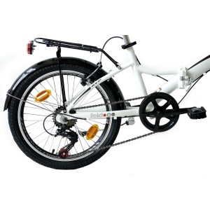 20 Zoll City Bike Klapprad KCP FOLDO ALU mit 6G SHIMANO weiss
