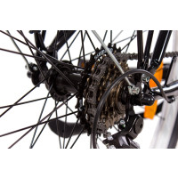 26 Zoll City Damen Bike Fahrrad KCP WILD CAT 18G SHIMANO weiss schwarz gebraucht 