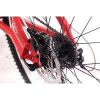 26 Zoll Dirt Bike CHRISSON RUBBY mit 24 Gang Shimano Acera rot-matt