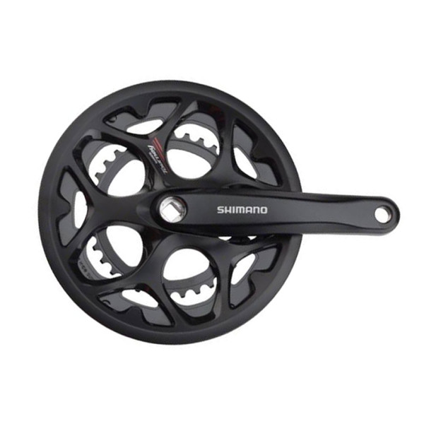 Shimano Tourney FC-A070  Kurbelgarnitur Aluminium 50/34 Z&auml;hne 170mm schwarz KS Ring