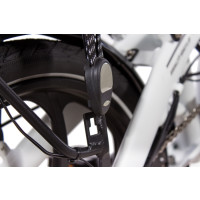 20 Zoll E-Bike Klapprad CHRISSON EFOLDER mit 8 Gang Shimano Acera weiß-matt